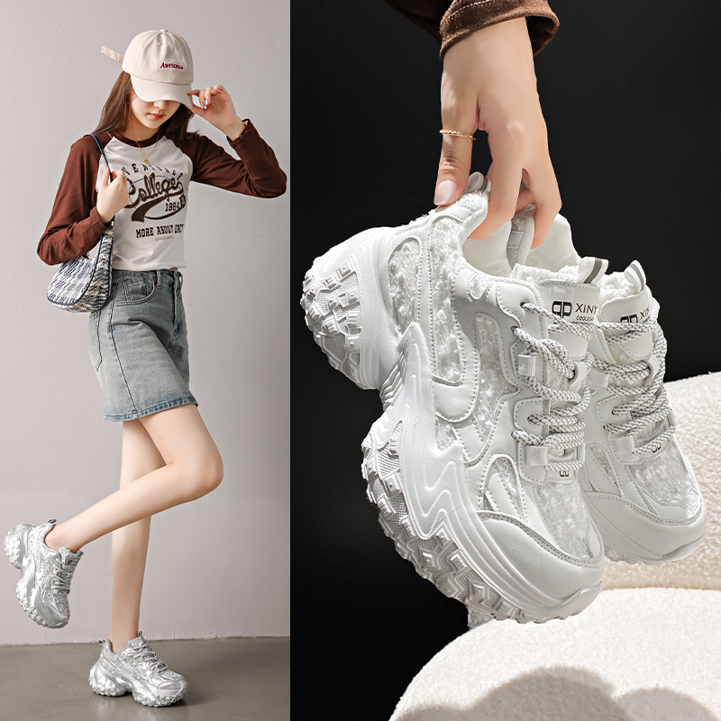 Summer Thick-soled Mesh Breathable Sneakers