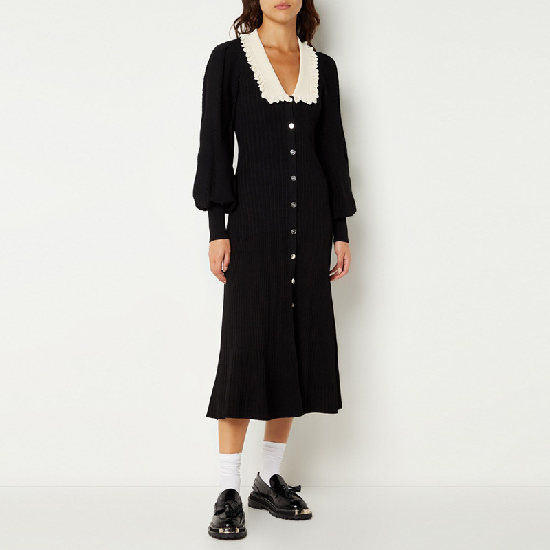 Lace Collar Midi Dress, picture 8 of 8