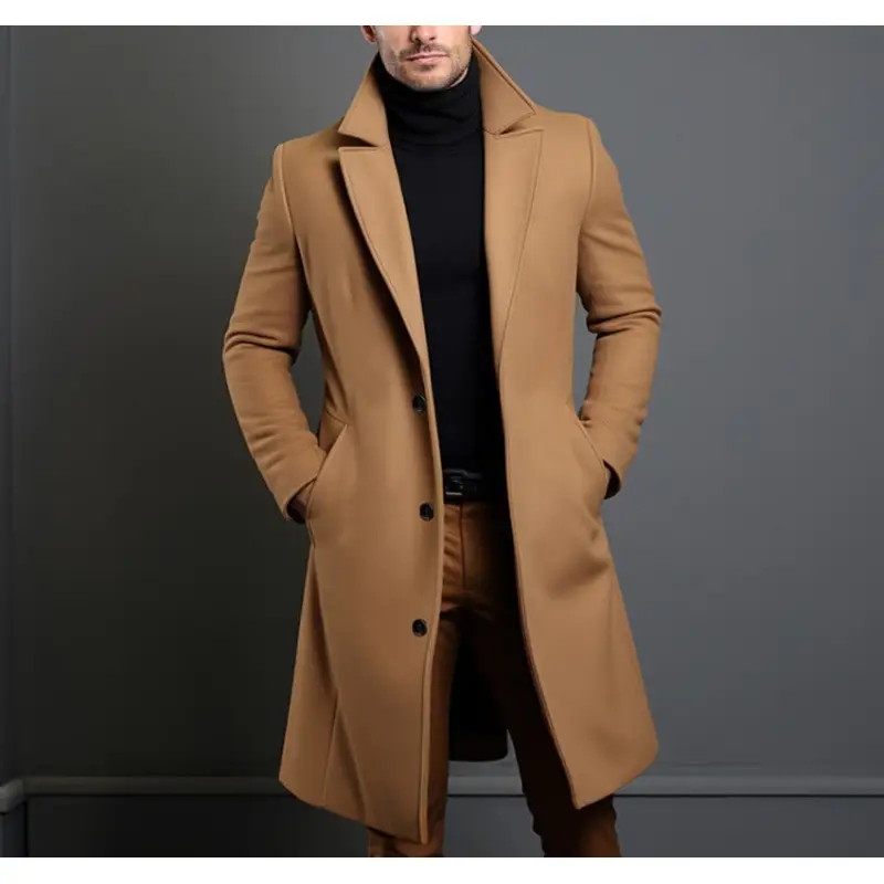 Men's Mid Length Trench Coat