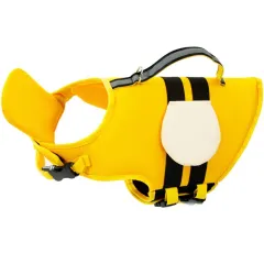 Animal-shaped Bee Dog Life Jacket Medium - Yellow Bees - View 1
