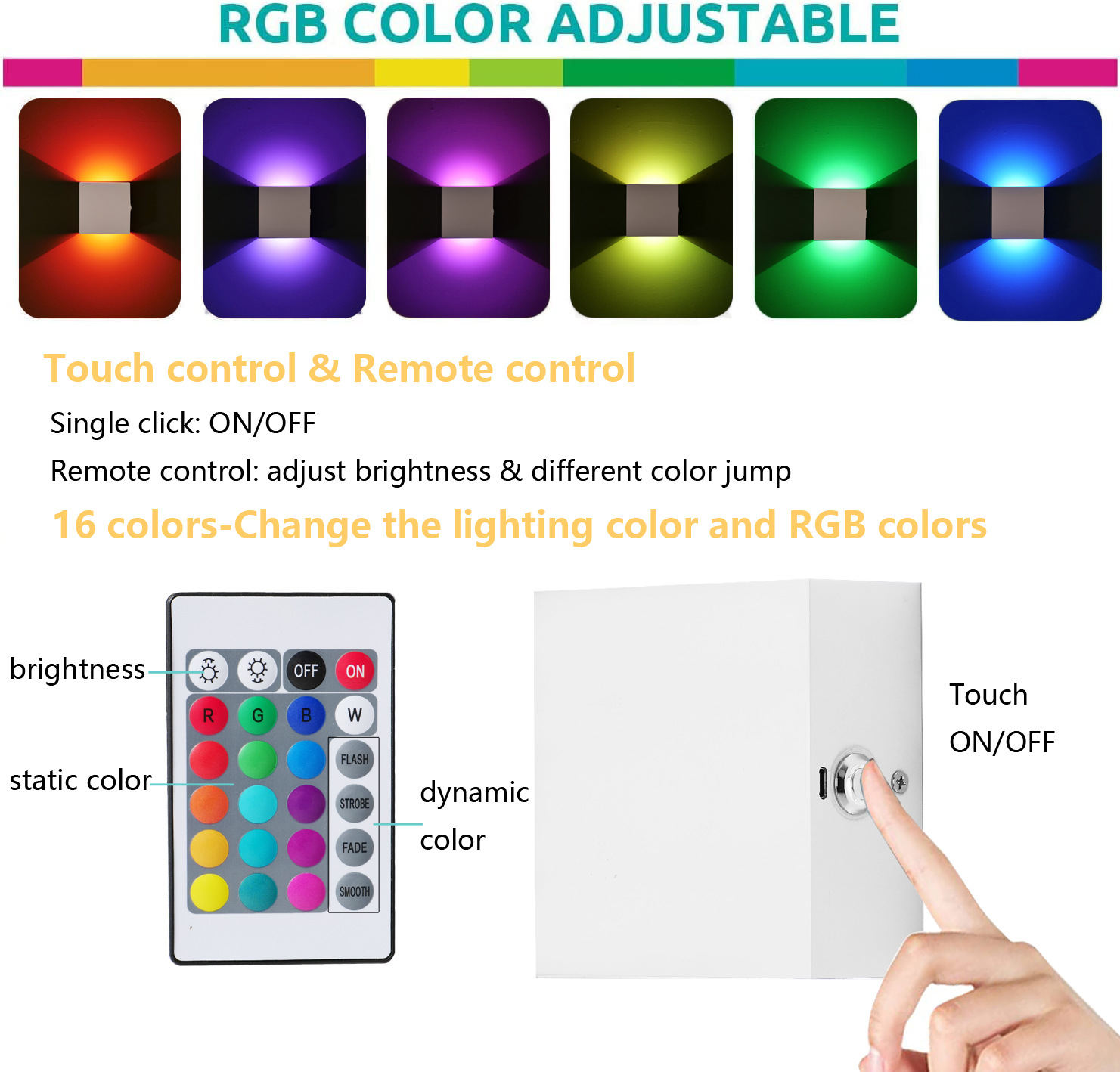 White Remote Control RGB