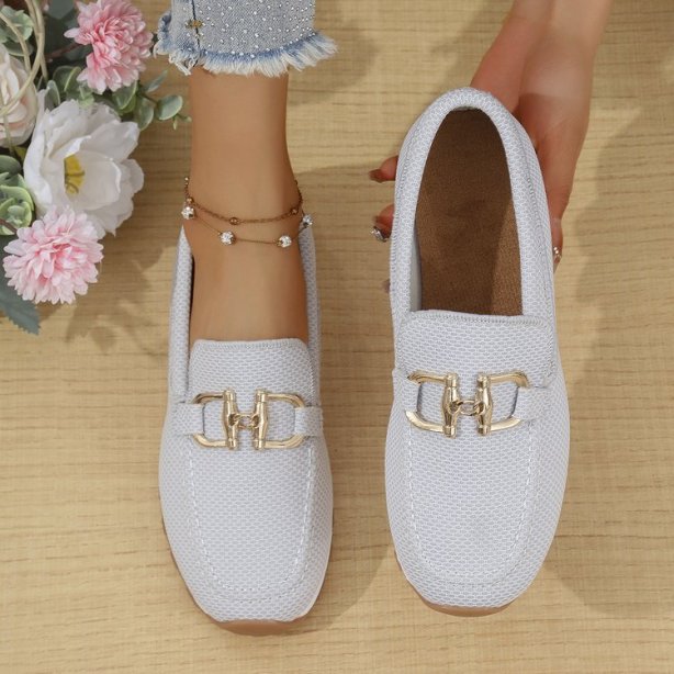 Women's Solid Color Flat Sneakers - Casual Lightweight Walking Shoes For Daily Wear And Comfortable All-match Style