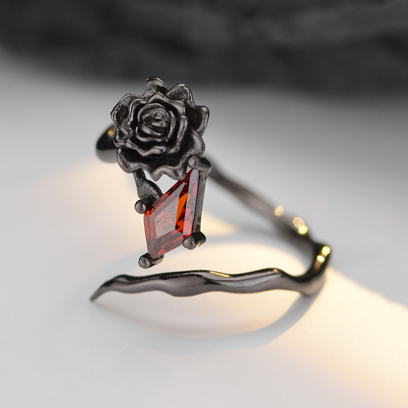 Sterling Silver Rose Ring, picture 3 of 4