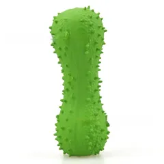 Pet Latex Toys Barbed Bone Sound Toy Tooth Cleaning - Green Bone - View 1