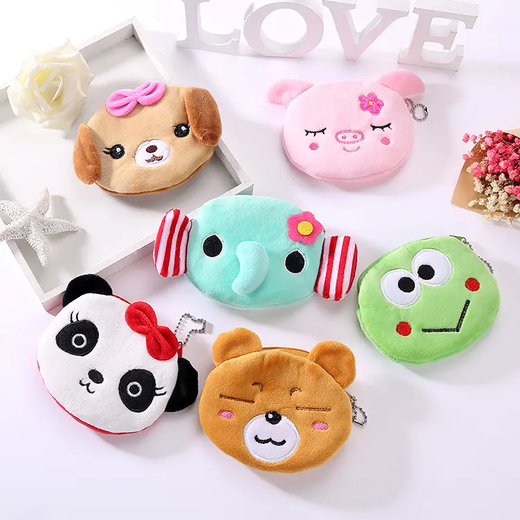 Plush Cute Coin Purse Cartoon Cloth Women's