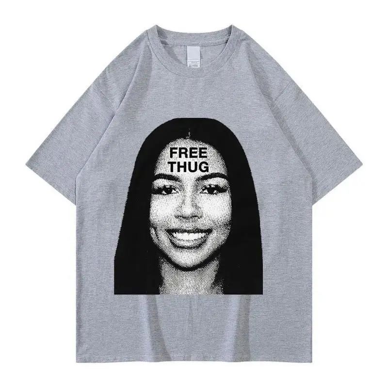 Women's Retro Short Sleeve Top Hip Hop T-shirt - Gary-L