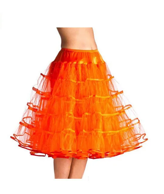 Women's Fashion Mesh Corset Pettiskirt Orange - Shop at LoveMi