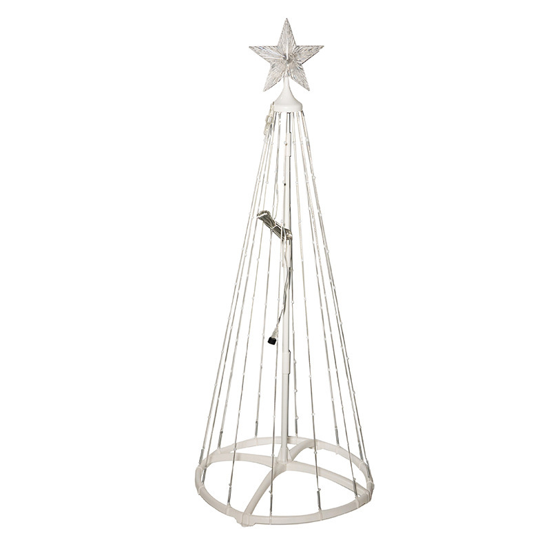 RGB Color-Changing Conical Remote-Controlled App-Powered IndoorOutdoor Tree Lights