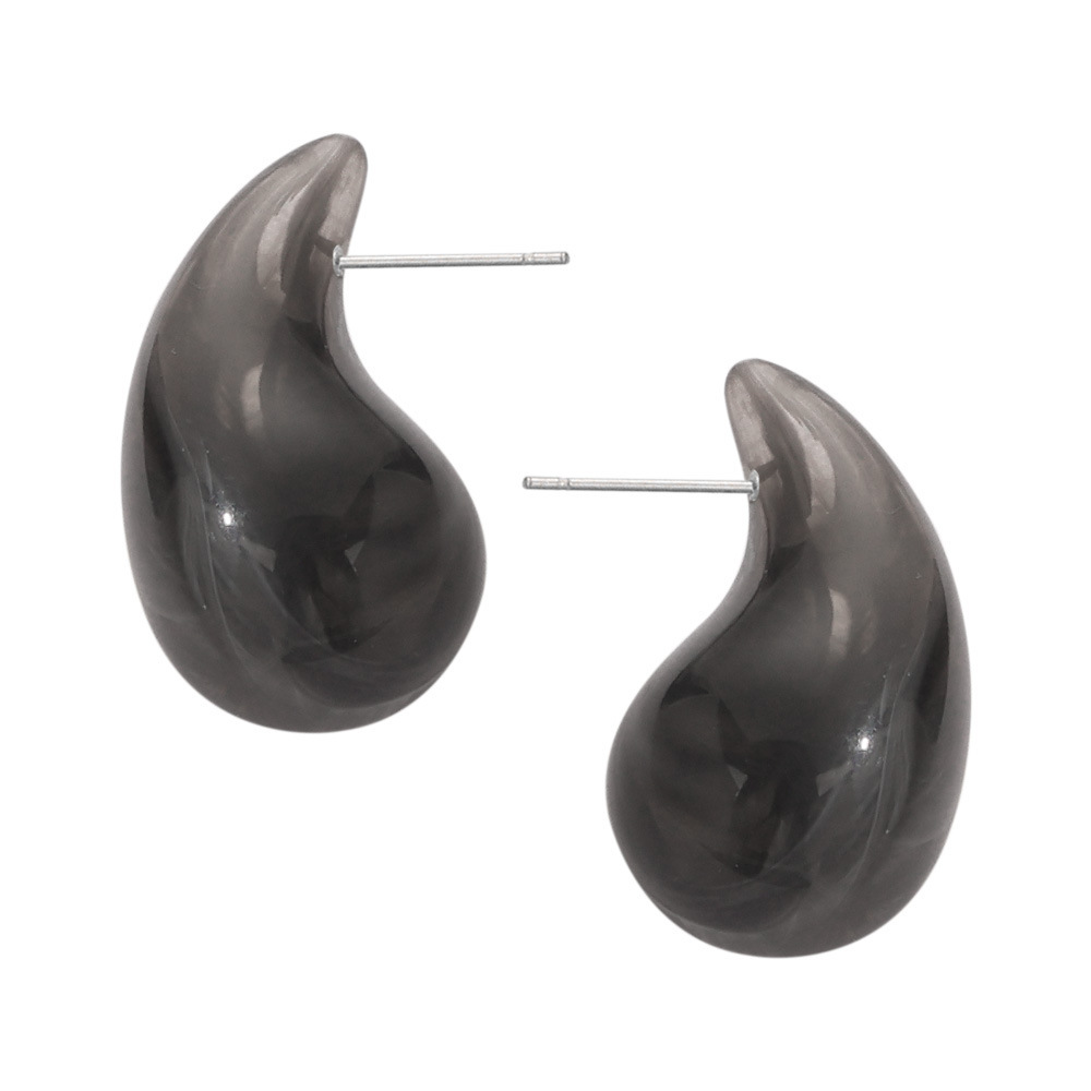 Dark Gray Earrings