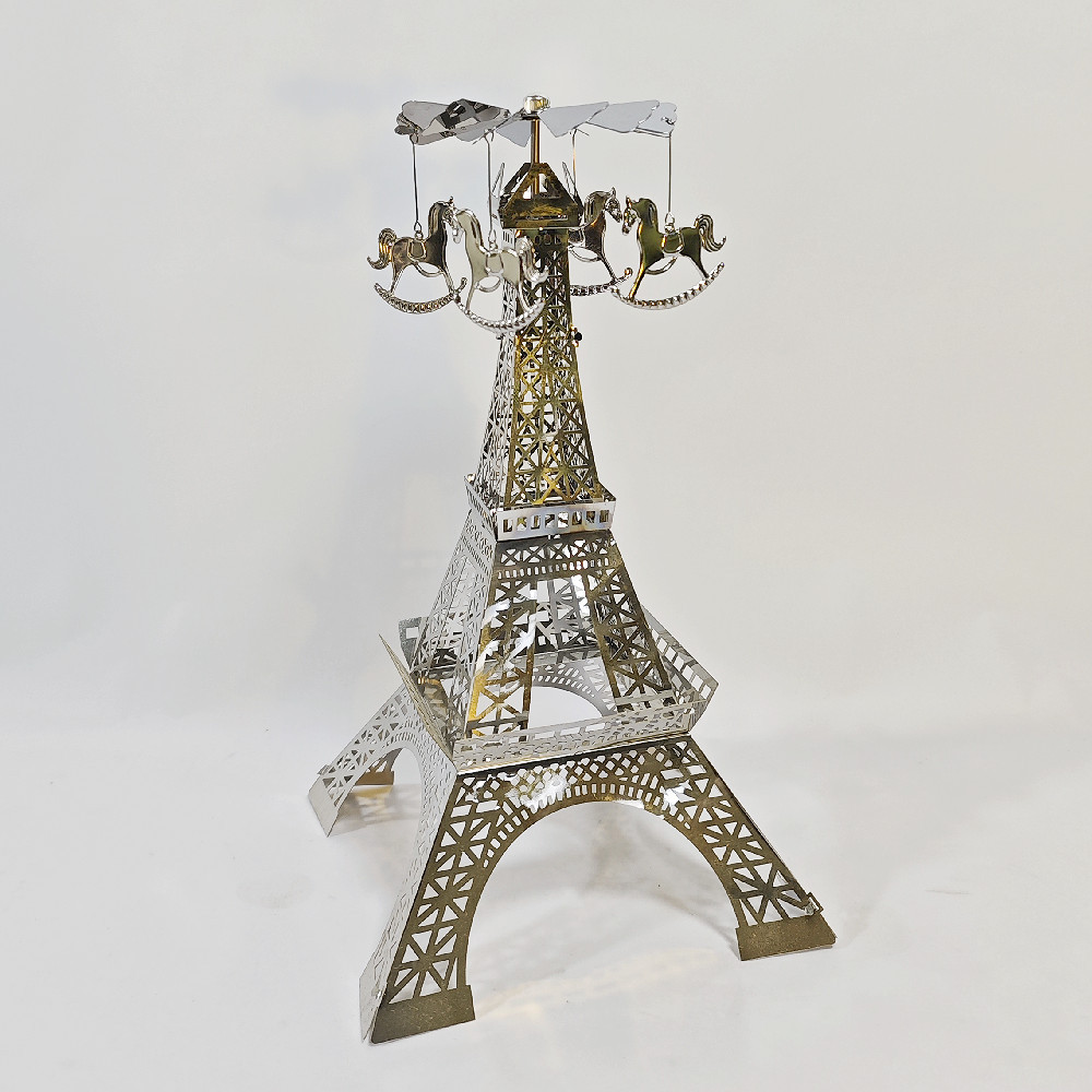 Paris Tower Aromatherapy Revolving Scenic Lantern Rotating Candlestick