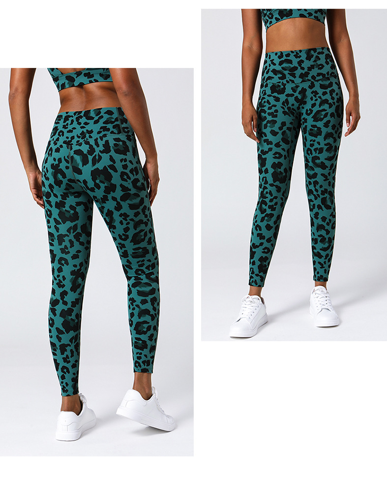 Title 7, Pantalones de yoga con estampado de leopardo pa...