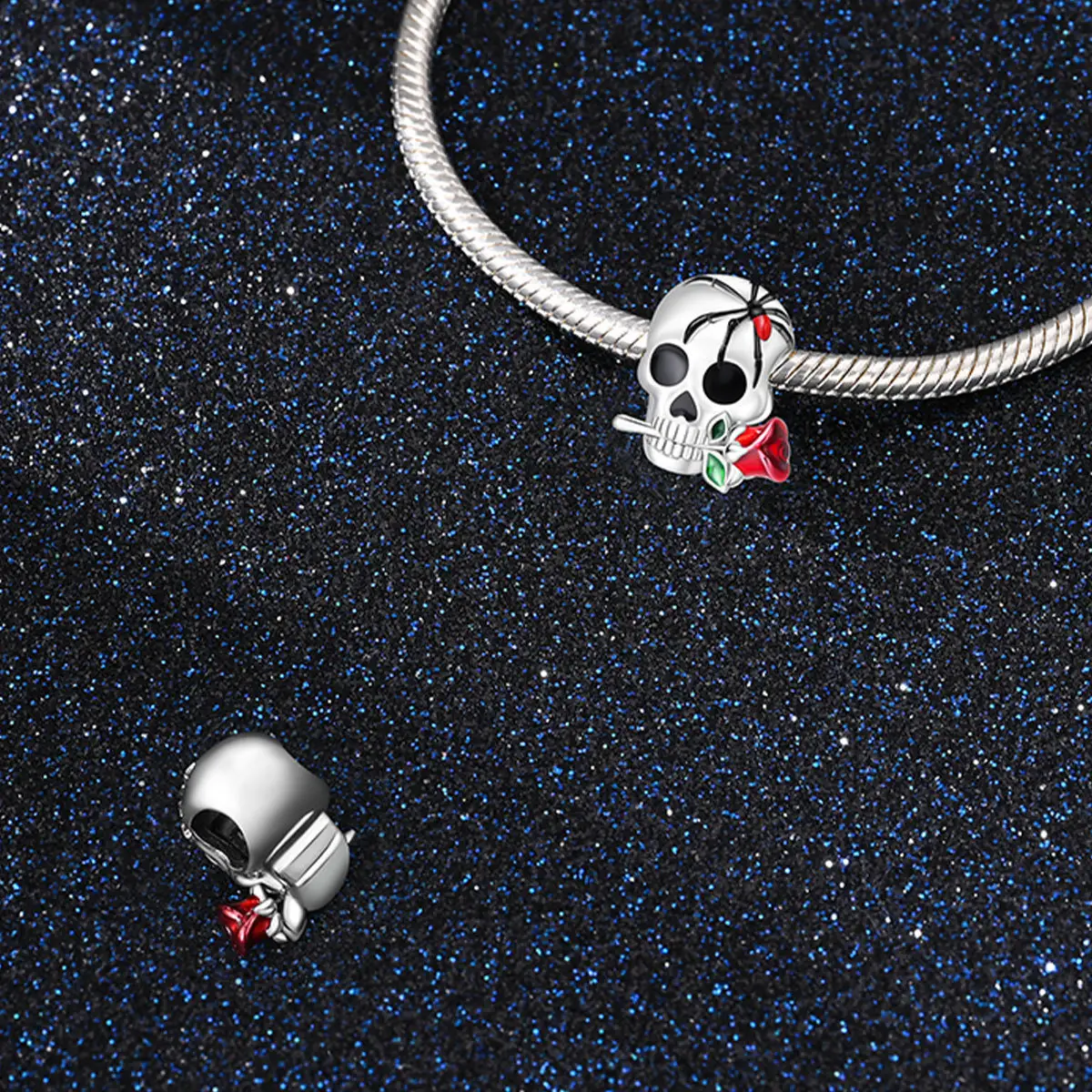 Halloween Skull DIY Bead Bracelet
