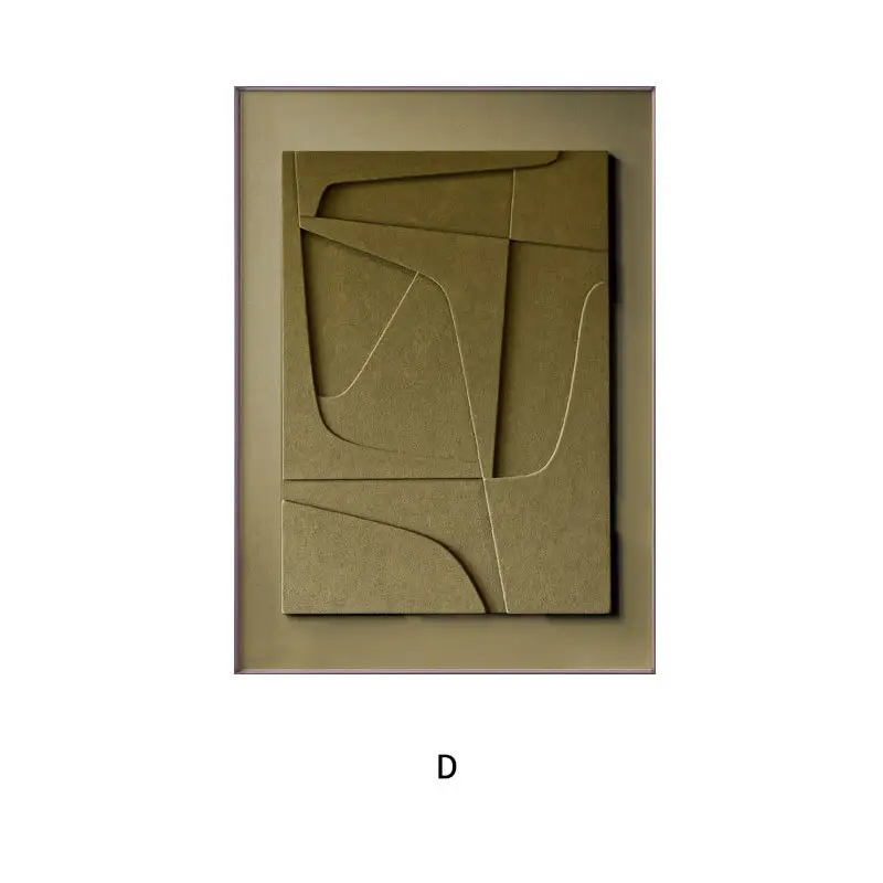 Three-dimensional Abstract Silent Style Geometric Morandi Hanging