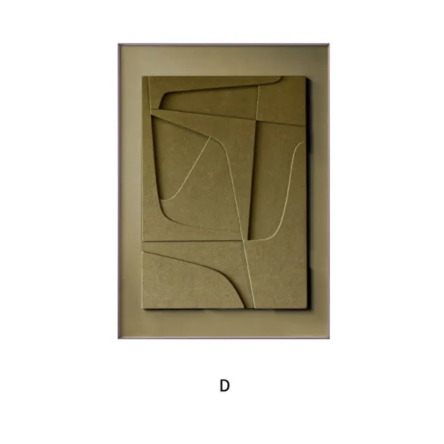 Three dimensional Abstract Silent Style Geometric Morandi Hanging Painting - Shop at LoveMi