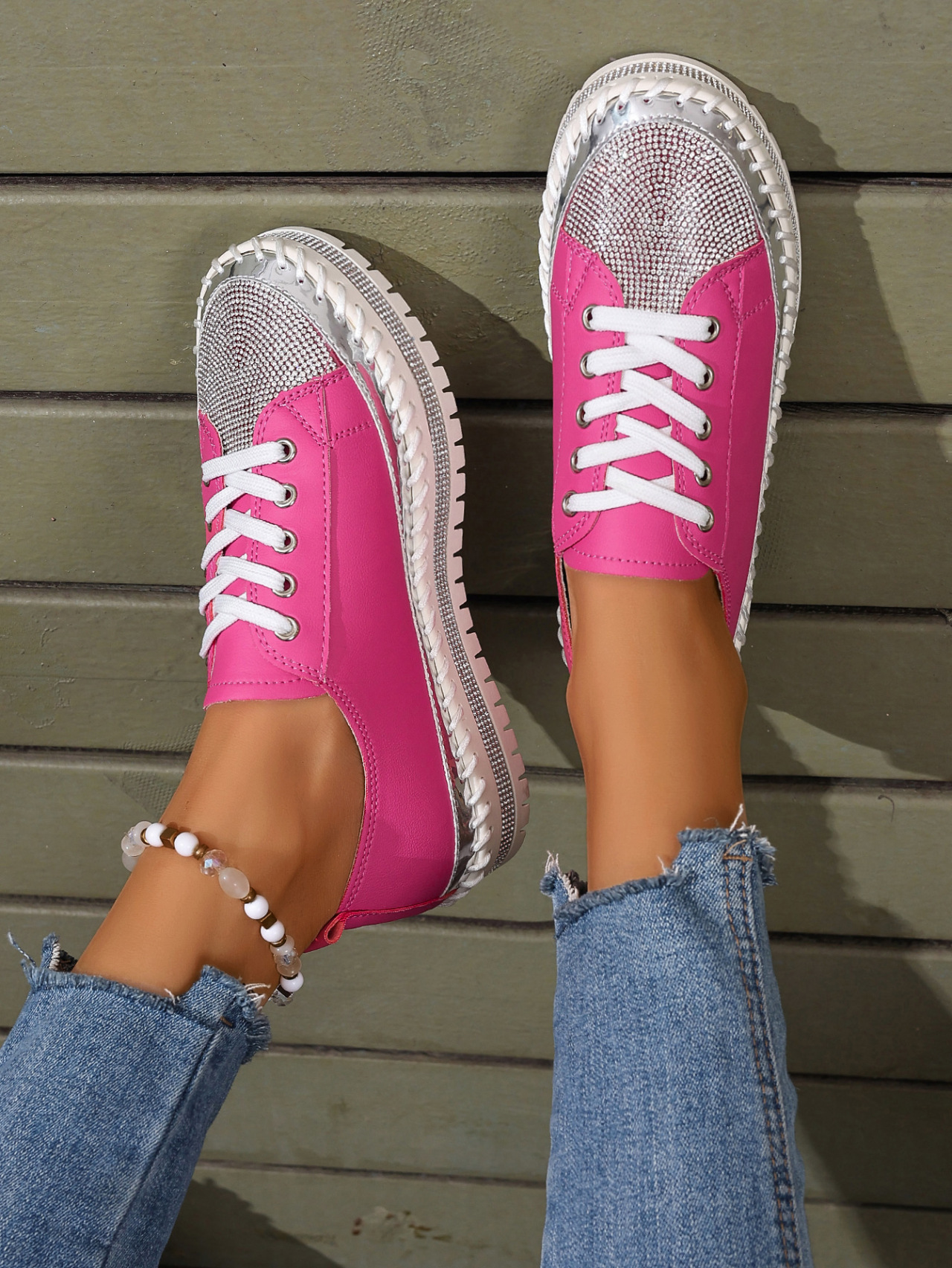 Women’s Plus Size White Sneakers