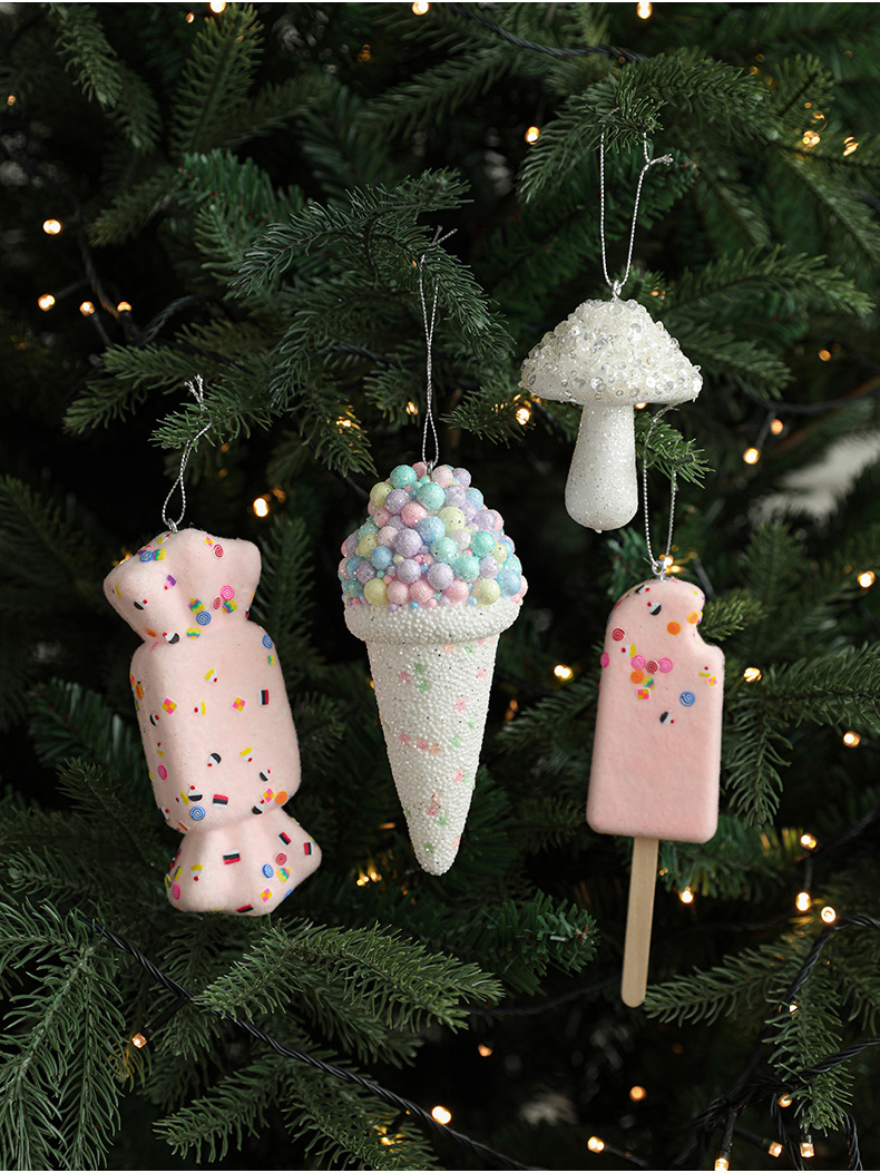 Title 3, Creative Pendant Ice Cream Christmas Tree Decor...