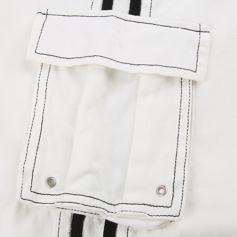 Title 11, Street jeans met elastische tailleband, contras...