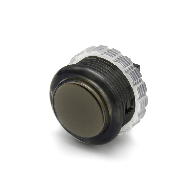 Transparent Black Button 30mm