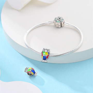 Football DIY Bead Pendant Bracelet Accessories