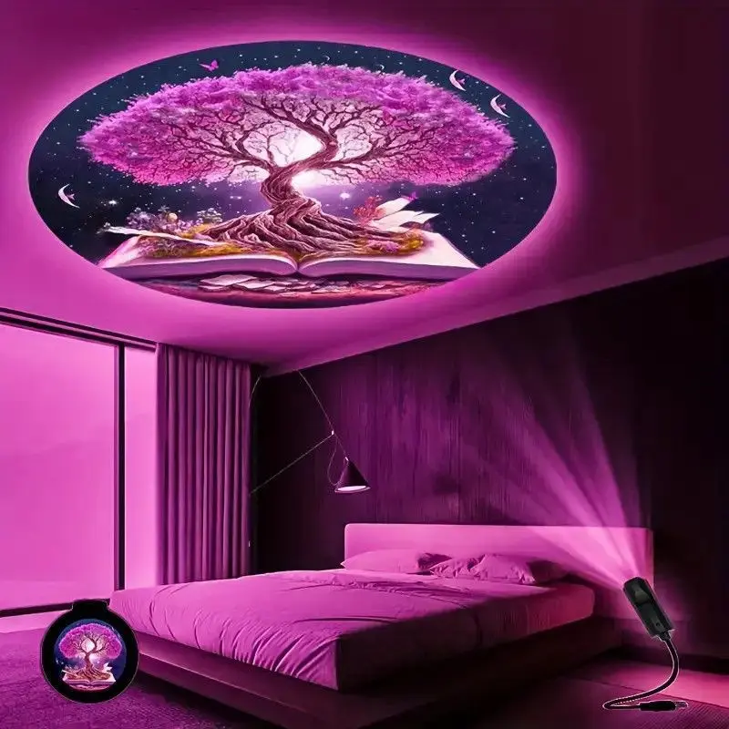 Projector Lamp Home Ambient Light Tree