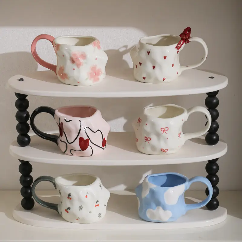 Underglaze Hand-painted Ceramic Mug Large-capacity Drinking Cup