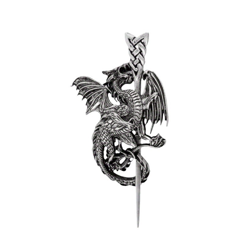 Retro Viking Dragon Hairpin Women's Headdress Nordic 3