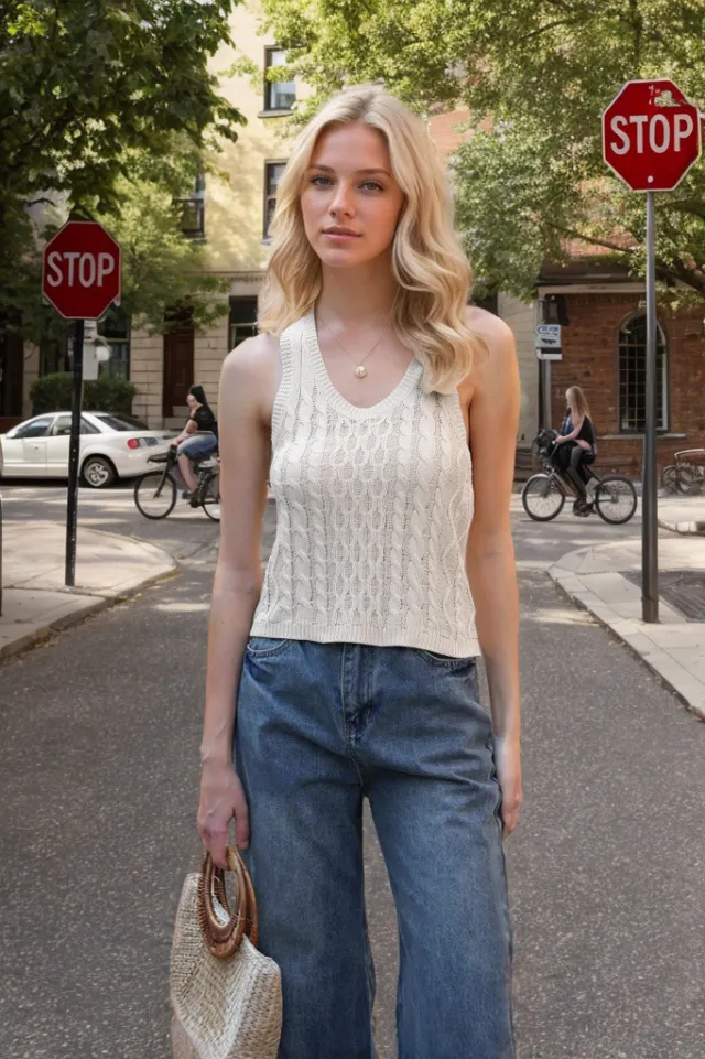 Women's V neck Tank Vest Fashion Casual Knitted Solid Color Tops Beige - Shop at LoveMi
