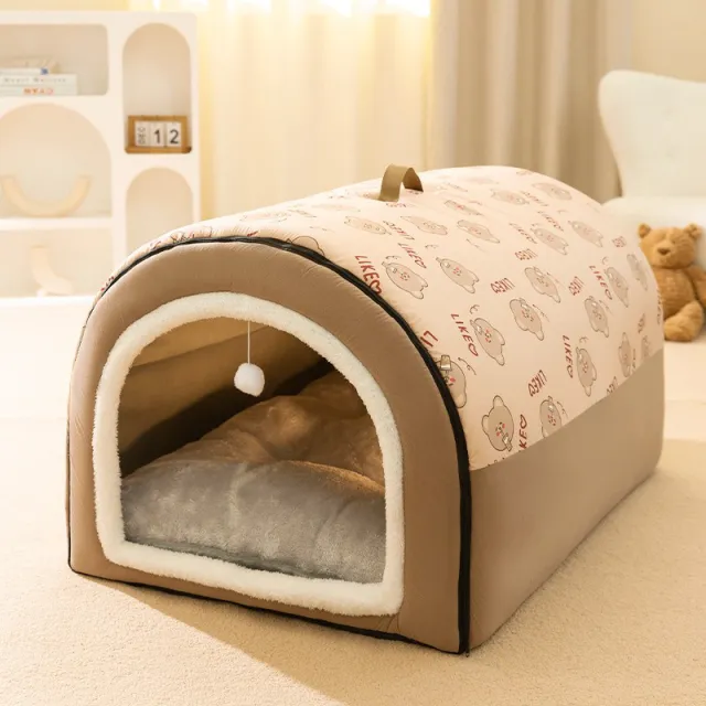 Household Fashion Dog Sleeping Supplies Brown Printed - Shop at LoveMi