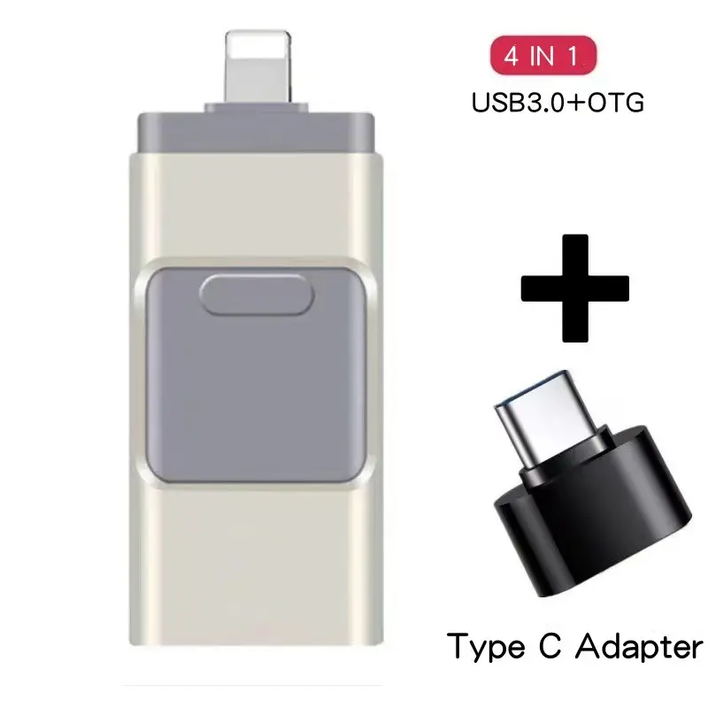 Multifunctional Mobile Phone U-disk Suitable For Mobile Phone Four-in-one Metal