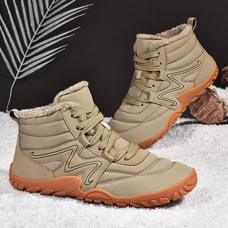 Men's Winter Warm And Plush Snow Boots - Image 4