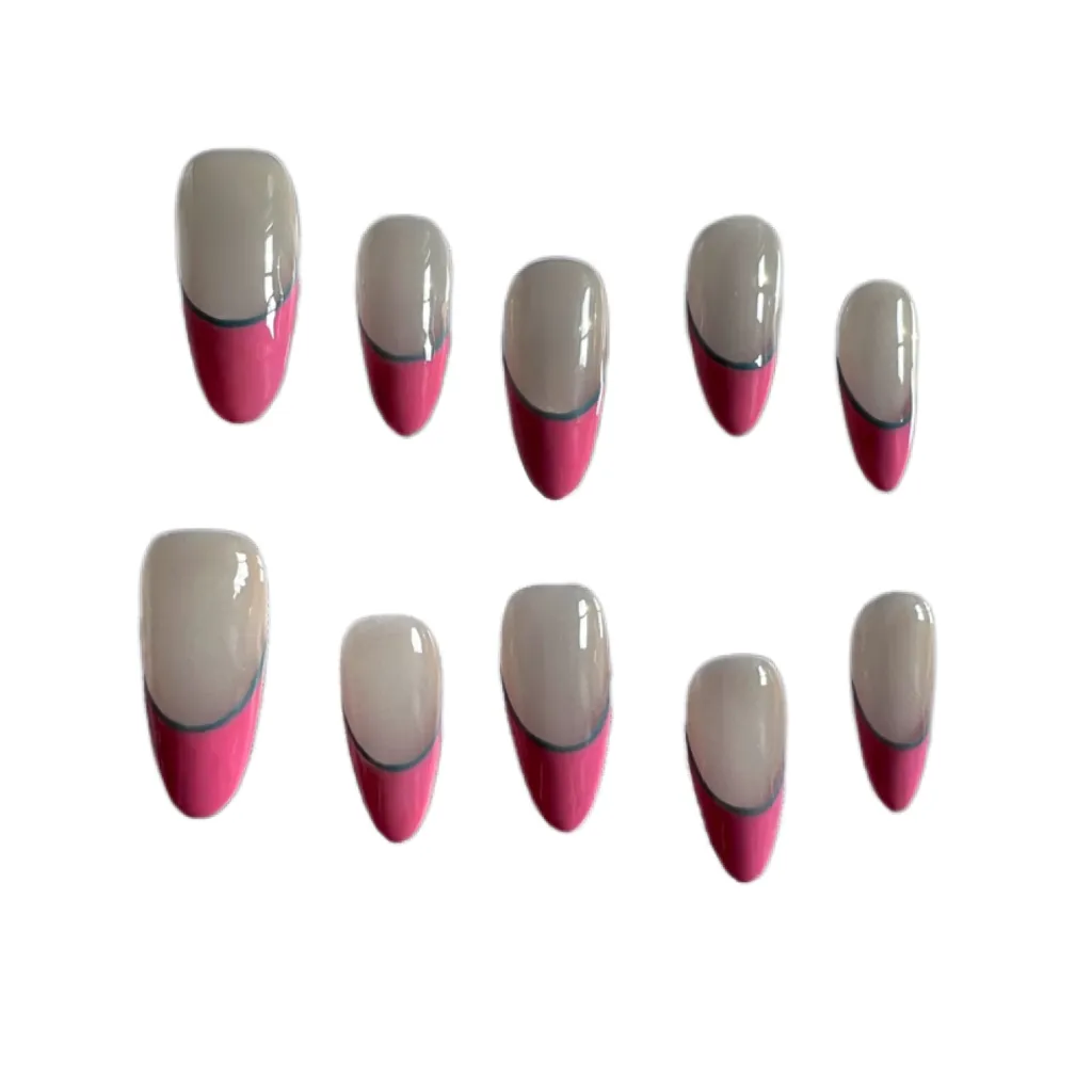 Advanced Almond French Finished Manicure - Nail Tips