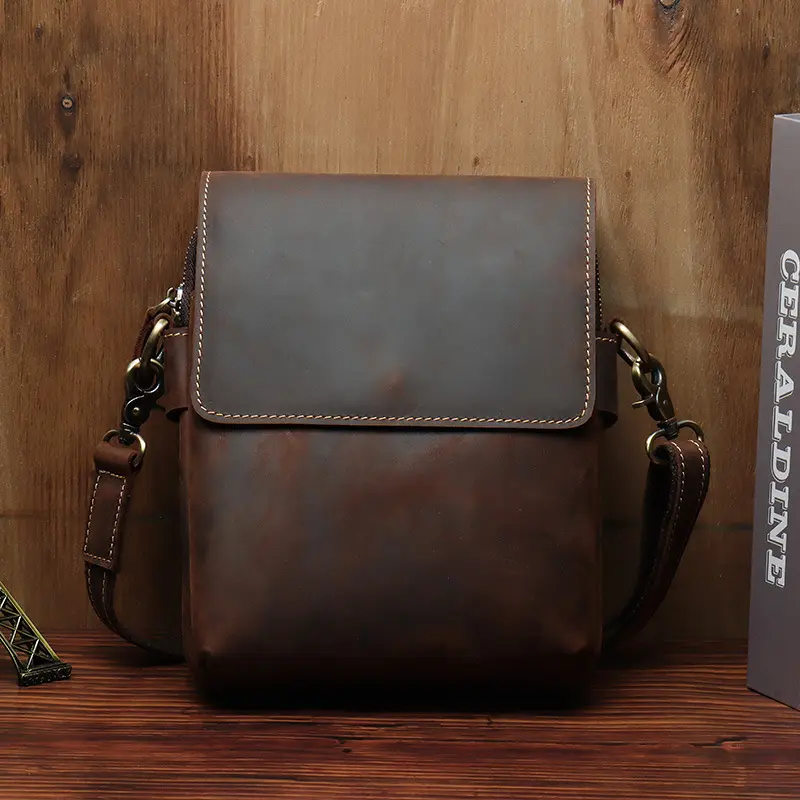 Factory-direct Wholesale Handmade Crazy Horse Leather Mens