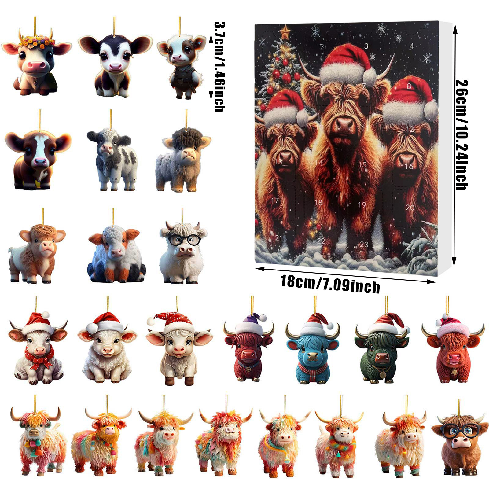 Title 10, Christmas Creative Yak Santa Claus