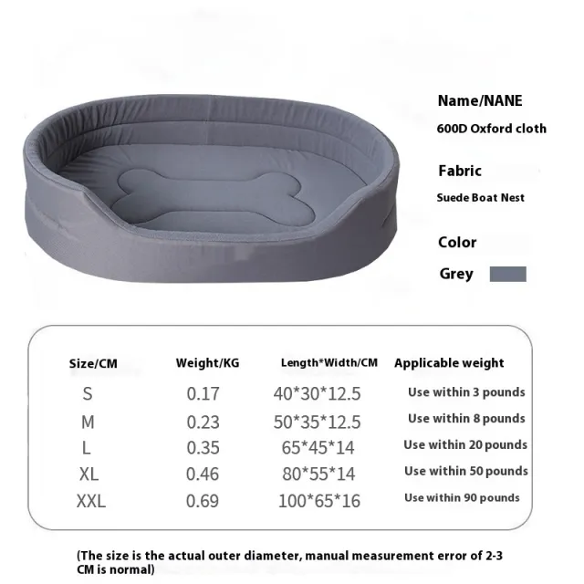 Four Seasons Universal Dog Mattress Pet Bed Anti bite Supplies Gray - Shop at LoveMi