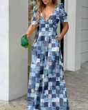 Imitation Denim Print