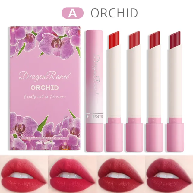 Cigarette Lipstick Box Matte Finish 4 Flowers Suit Stylea - Shop at LoveMi