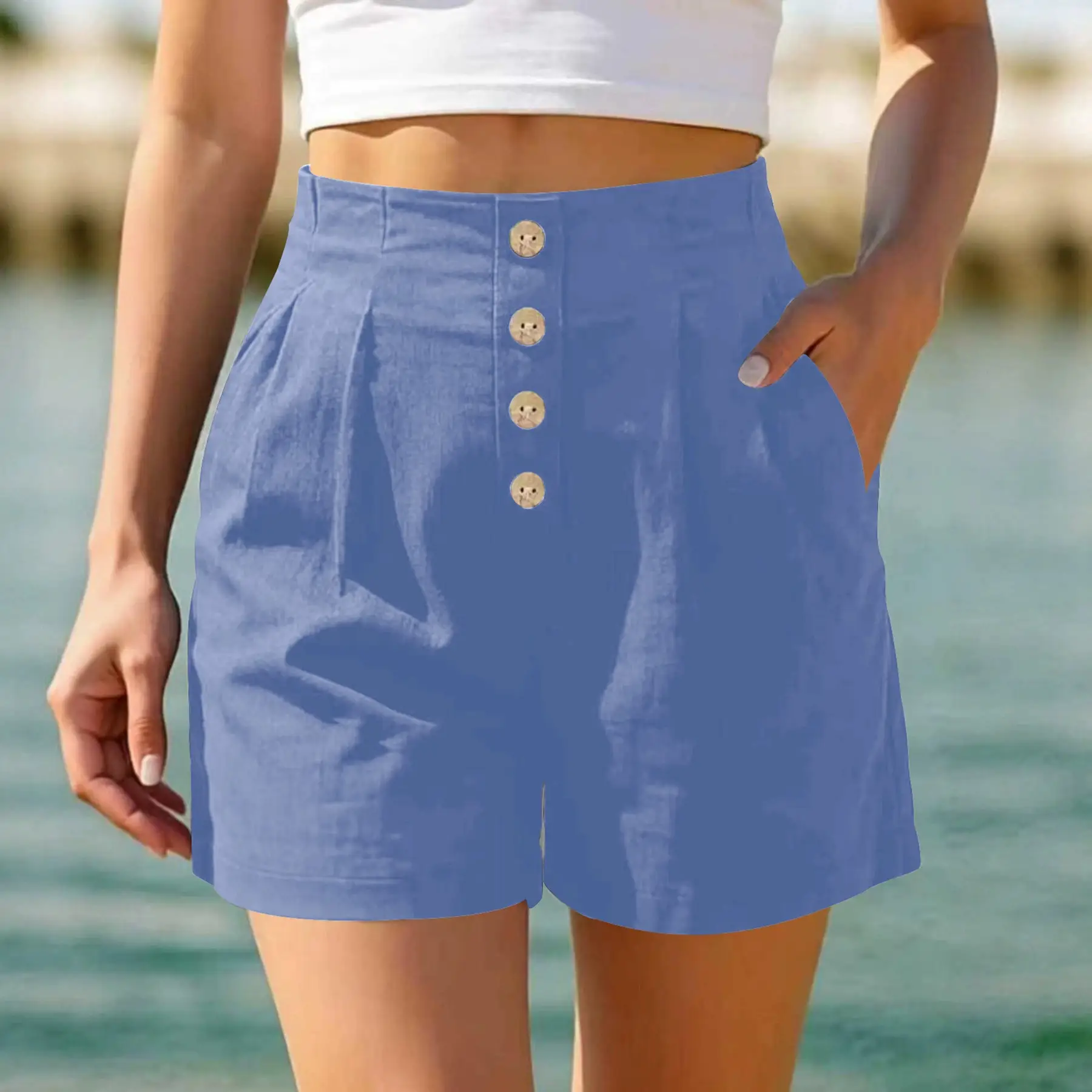 Beach-style Casual Chic Versatile Womens Shorts