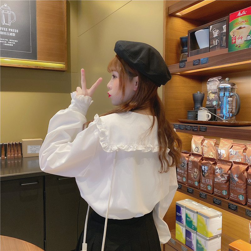 Title 9, Jk Uniform Basic Sweet Doll Collar Long Sleeves