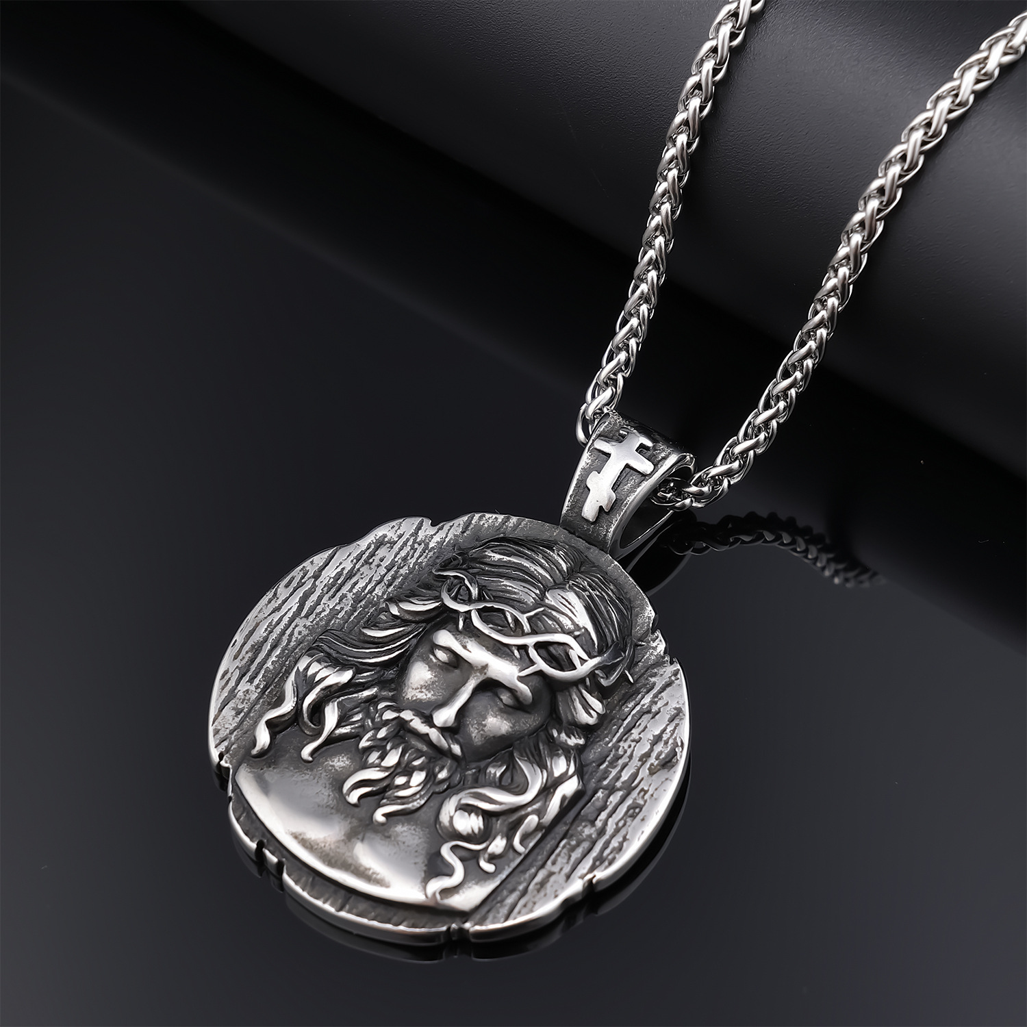 Stainless Steel Pendant Personality Retro Necklace