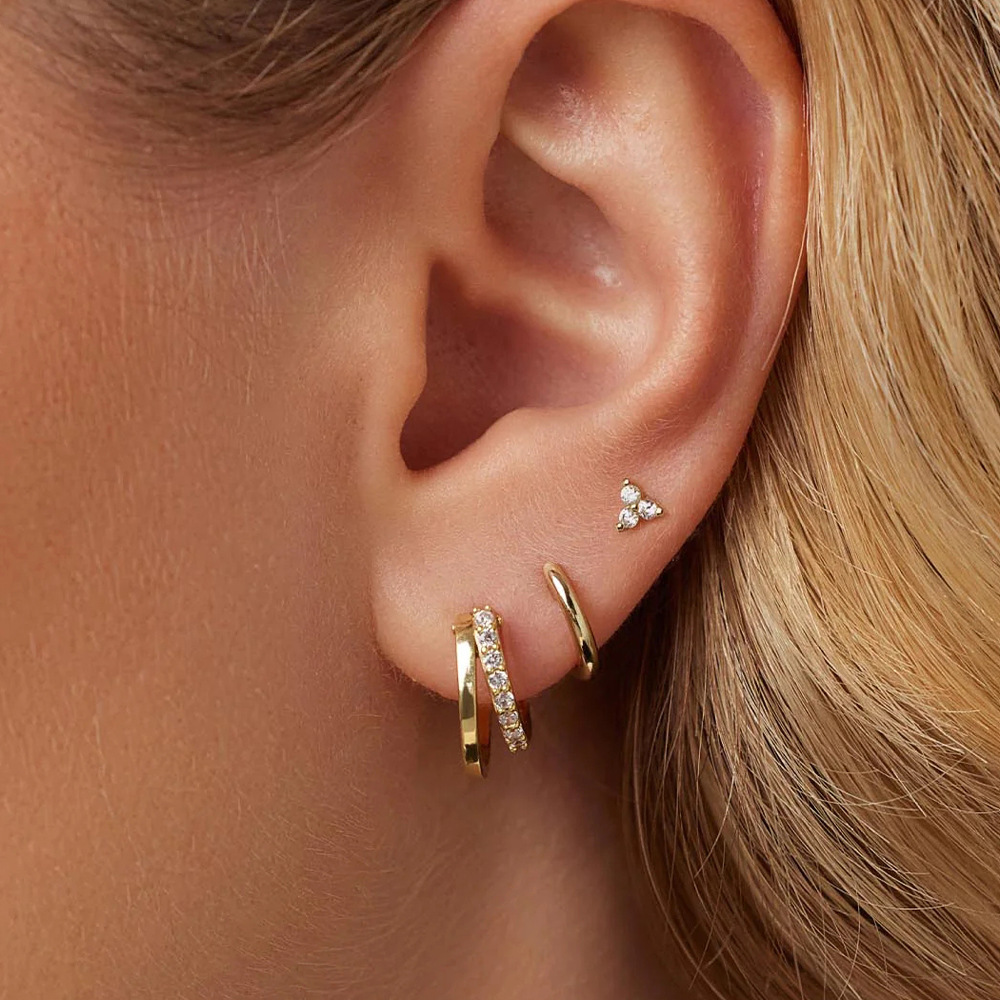 Mini Geometric Minimalist Versatile Earring Set For Women product image