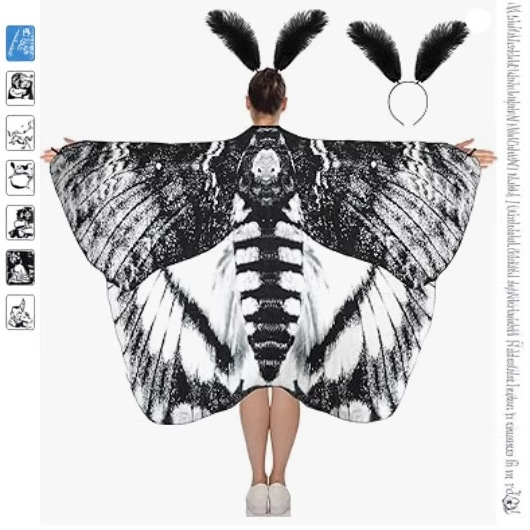 Halloween Cloak Rotating Butterfly Shawl Decoration - Image 2