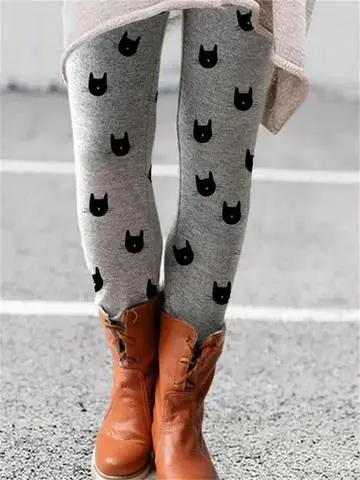 European And American Spring And Autumn New Digital Printing Fashion Leggings Trendy Yoga Pants Tights X3 4Xl - Shop at LoveMi
