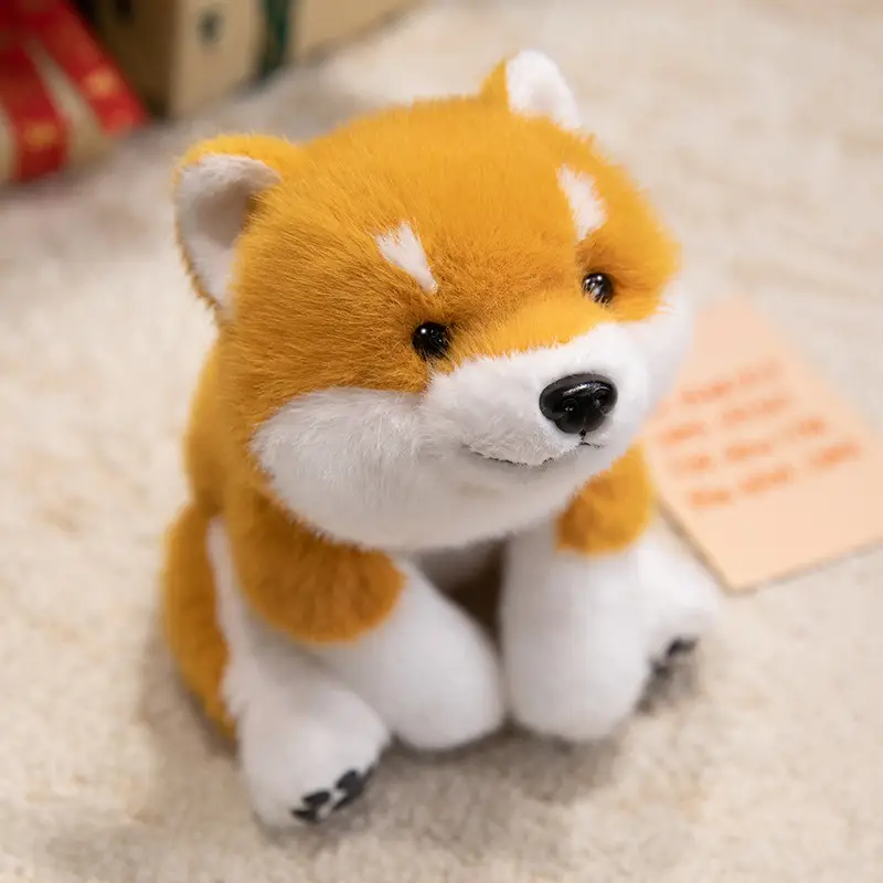 Cute Lying Posture Dog Cartoon Doll Plush Toys