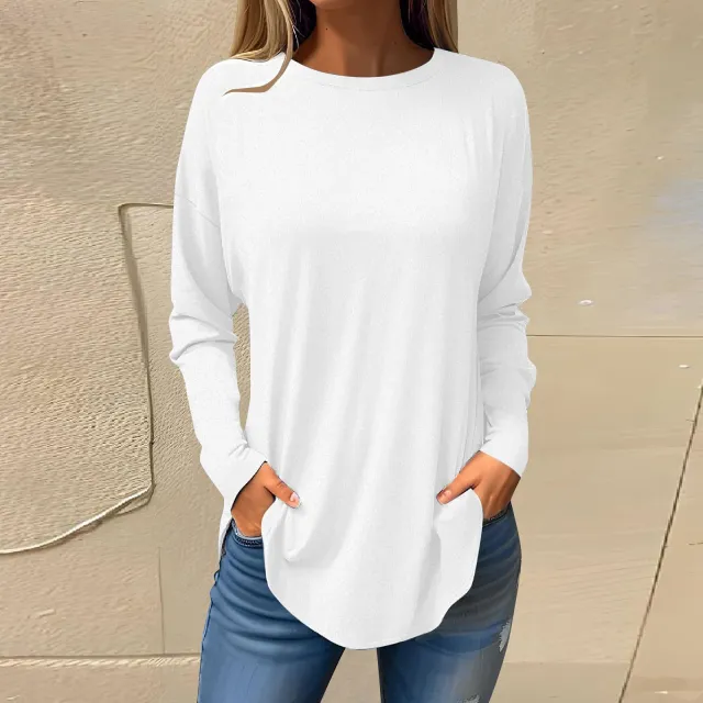Women's Versatile Long Sleeve T shirt Personalized Street Style Loose Print G67Z1977 L - Shop at LoveMi