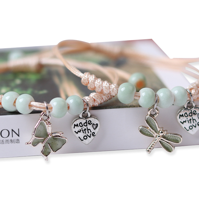 Jingdezhen Exquisite Butterfly And Dragonfly Bracelet