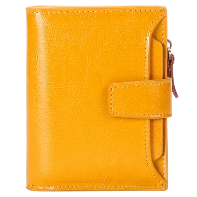 New Casual Soft Leather Ladies Wallet Yellow - Shop at LoveMi