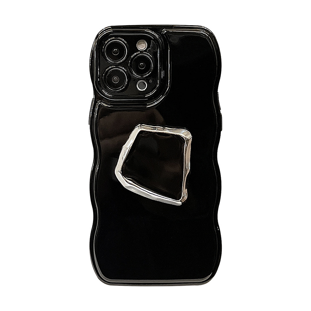 Metallic Phone Case Dark Bracket Simple
