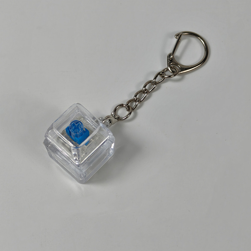 Stress-relief Keychain Toy With Finger-popping Buttons For Venting