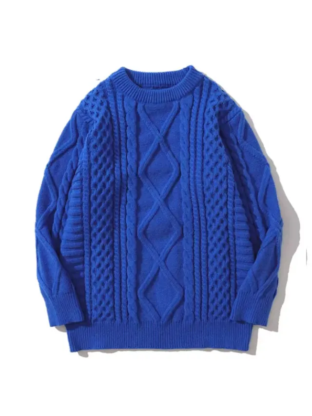 Street Hip hop Sweater Fashion Retro Women Blue - Shop at LoveMi
