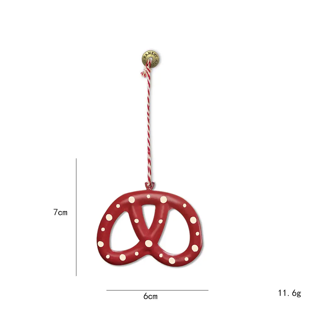 Nordic-style Double-sided Wrought-iron Snowman Bells Christmas Tree Ornaments